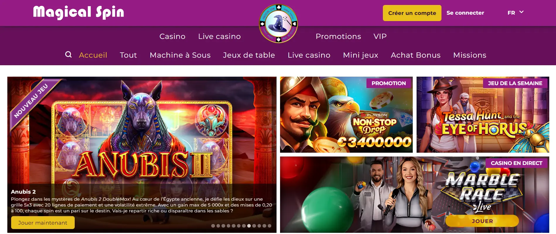 Meilleur casino en ligne site